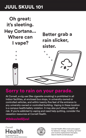 JUUL Sorry to rain on your parade poster