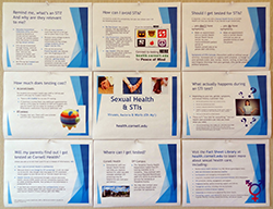 Sexual health & STIs bulletin board mockup